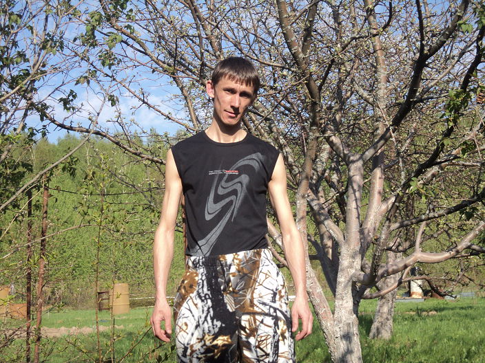 на даче
