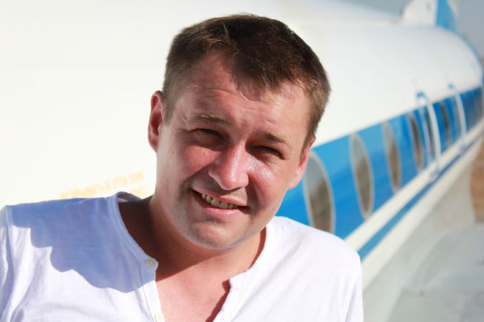на трапе