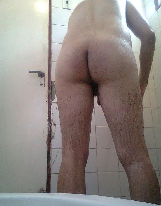 My ass in the shower