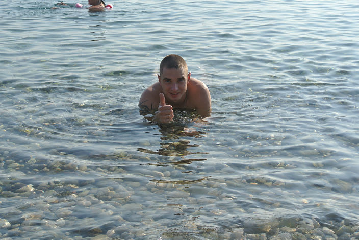 я на море