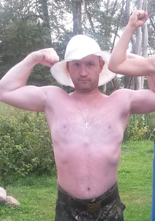 на даче