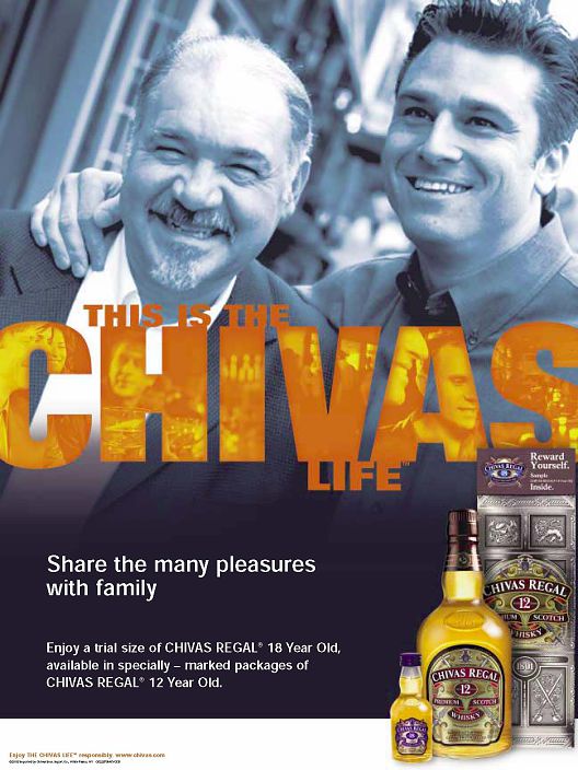 Current Chivas Regal Modeling ad