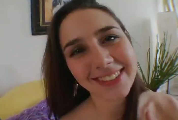 Amateur brunette fucked pov