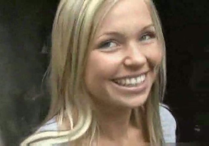 Blonde jerked a dick for cash